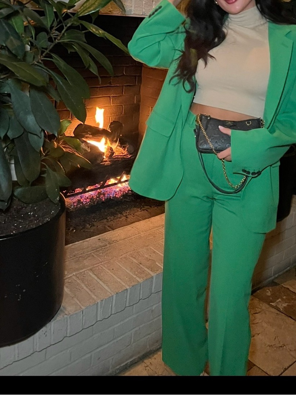 Babaton Emerald Green dress pant